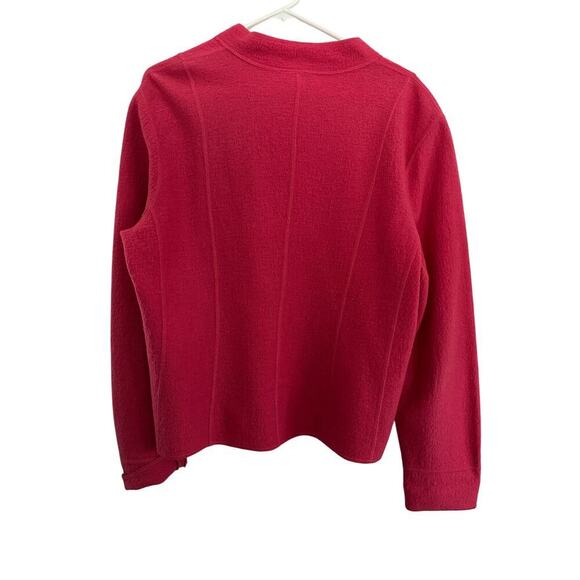 Talbots Women's Pink Button Front Cardigan Sweater Size Large 100% wool - Picture 2 of 8